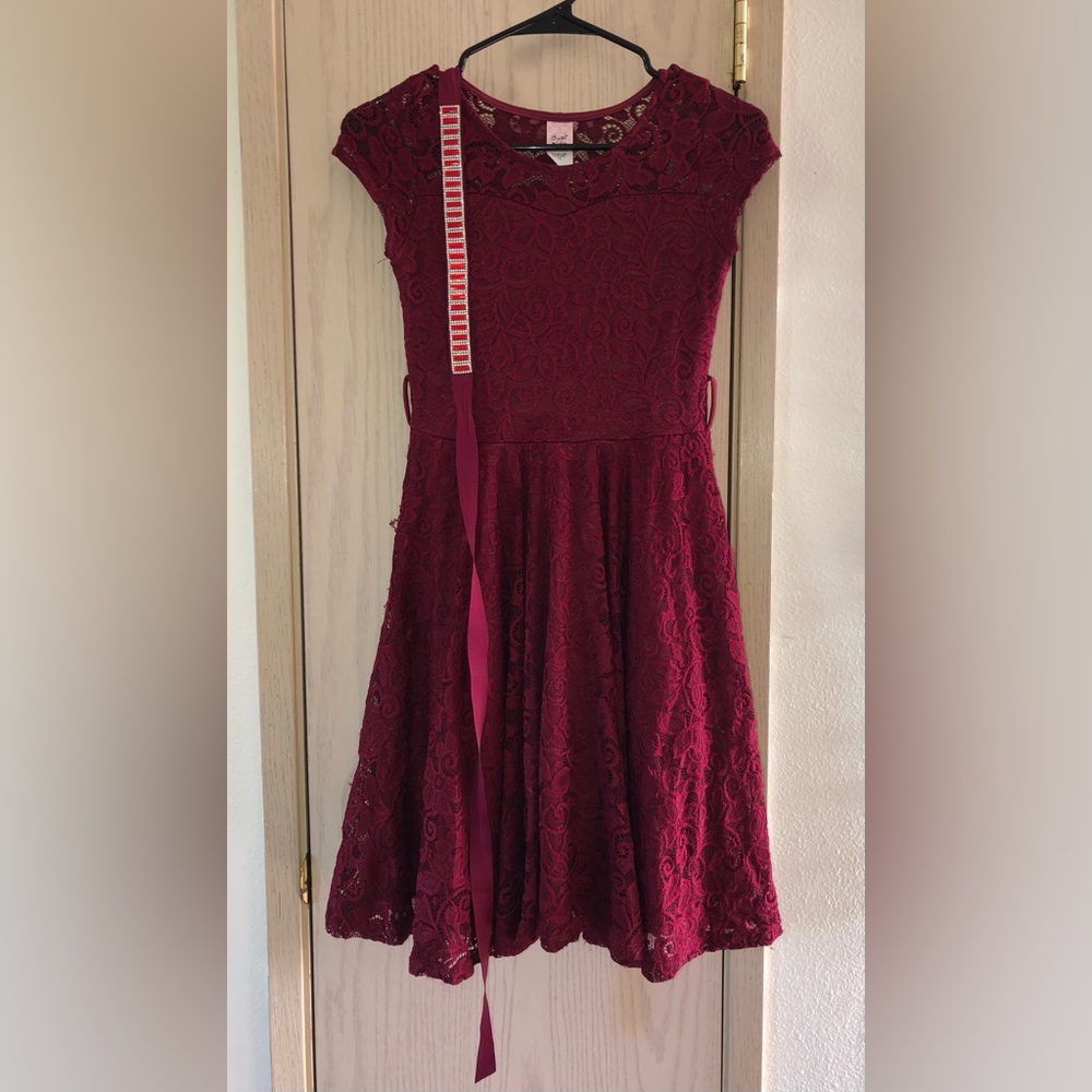Burgundy Kids Dress